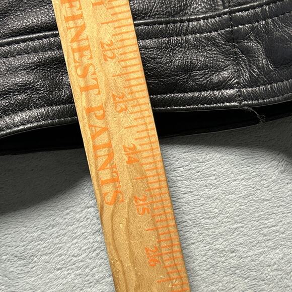 Heavyweight Black Cal Leathers Jacket Womens XL 24x23 LAPD First Gear Motorcycle - Picture 10 of 16